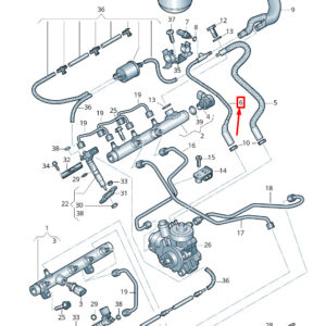 AUDI A4 Avant B8 Fuel Line 059130299F ORIGINAL