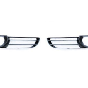 Audi Q7 Front Bumper Fog Light Grilles Pair 4L080767601C 4L080767501C NEW GENUIN