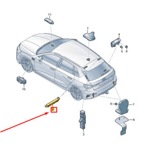 AUDI A3 Sportback 8Y Left Upper Antenna Amplifier 8Y4035225E ORIGINAL