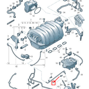AUDI Q7 4L Engine Vacuum Pipe 079133778D ORIGINAL