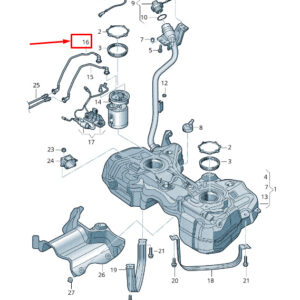 AUDI Q3 8U Fuel Return Line 5N0201294H ORIGINAL
