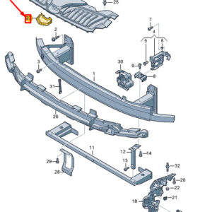 AUDI A8 D5 Front Bumper Cover 4N0807221A ORIGINAL