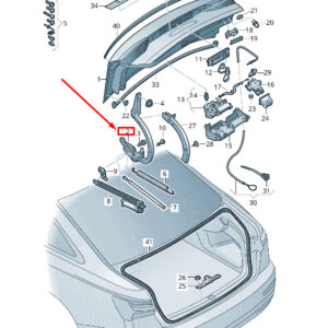 AUDI A6 C8 Rear Left Side Bootlid Hinge 4K5827301 ORIGINAL