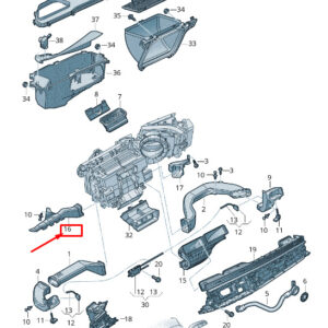 AUDI Q7 4M Front Left Lower Instrument Panel Air Duct LHD 4M8819151 ORIGINAL