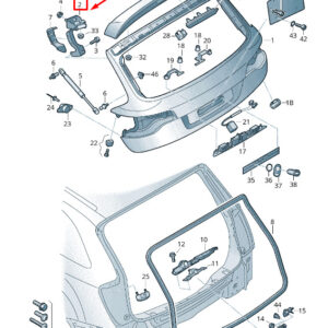 AUDI Q7 4L Rear Right Side Tailgate Hinge 4L0827300C ORIGINAL