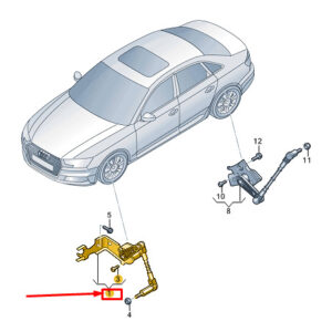 AUDI Q4 E-TRON Front Left Level Sensor With Poles 1EA412521B ORIGINAL