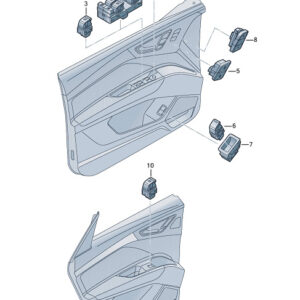 AUDI Q4 E-TRON Mirror Adjustment Switch 4M0959565L ORIGINAL