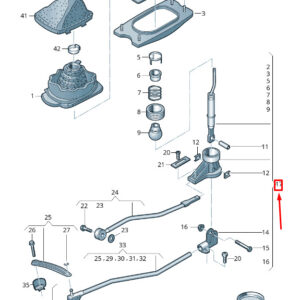 AUDI Q5 FY Gearshift Lever 8W0711055 ORIGINAL