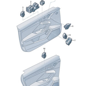 AUDI A3 Sportback 8Y Left Seat Adjust Memory Switch LHD 8Y0959769 ORIGINAL
