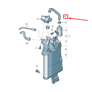 AUDI A3 Sportback 8V Evaporative Emissions System Line 5Q0906272B ORIGINAL