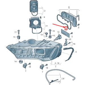 AUDI Q7 4M Front Right Headlight Control Module 4M0905353A ORIGINAL