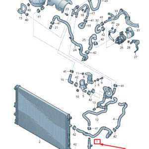 AUDI Q8 4M Engine Coolant Hose 4M0145909AD ORIGINAL