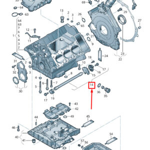 AUDI Q7 4M Engine Balance Shaft 06E103303K ORIGINAL