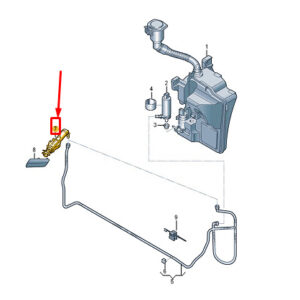 AUDI A1 GB Front Left Headlight Washer Pump 82A955101A ORIGINAL