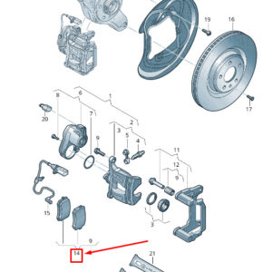 AUDI E-TRON GEN Rear Brake Pads 4KE698451G ORIGINAL
