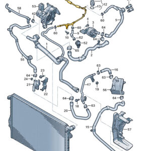 AUDI A3 Sportback 8Y Engine Coolant Pipe 06K121075BD ORIGINAL