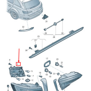 AUDI TT FV Rear Right Bulb Carrier 8W9945258 ORIGINAL