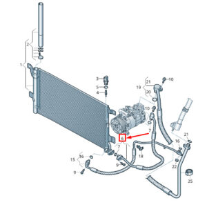 AUDI A6 C8 A/C Refrigerant Line 4K0816721EJ ORIGINAL