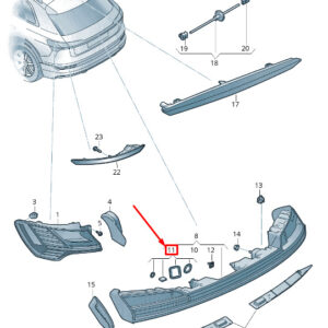 AUDI E-TRON GEN Rear Tail Light Gasket Set 4KE945191 ORIGINAL