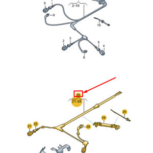 AUDI Q4 E-TRON Rear Right Speed Sensor Wiring Harness 1EA927902F ORIGINAL
