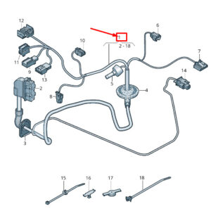 AUDI Q3 F3 Front Left Door Wiring Set RHD 83A971030QL ORIGINAL
