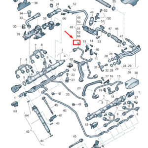 AUDI Q7 4M Fuel Line 057130312N ORIGINAL