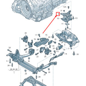 AUDI A6 Allroad 4G Gearbox Support 4G0399115P ORIGINAL