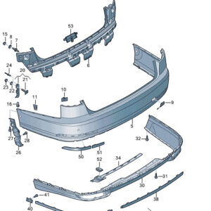 AUDI A8 D5 Rear Left Bumper Trim 4N08078332ZZ ORIGINAL