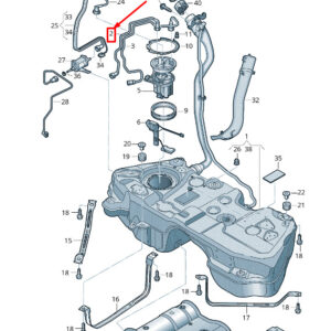 AUDI Q5 FY Fuel Feed Line 80A201220C ORIGINAL