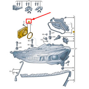 AUDI E-TRON GT Front Headlamps Control Unit 4K0941591BJ ORIGINAL
