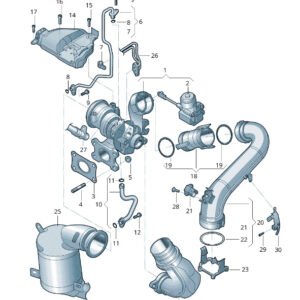AUDI A4 Avant B9 Engine Intake Manifold Pipe 04E129656K ORIGINAL