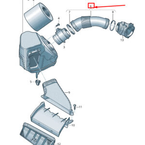 AUDI A6 C8 Engine Air Intake Hose 059129616C ORIGINAL