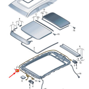 AUDI Q4 E-TRON Sunroof Wiring Harness 89A971648 ORIGINAL