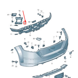 AUDI TT FV Rear Left Bumper Cover Reinforcement Bracket 8S0807773B ORIGINAL