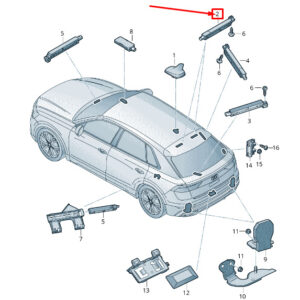 AUDI Q8 4MN Rear Right Upper Antenna Amplifier 4M8035225M ORIGINAL