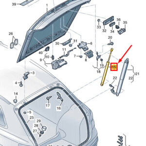 AUDI Q4 E-Tron Rear Tailgate Gas Strut 89A827552A ORIGINAL