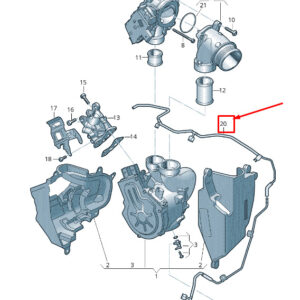 AUDI Q5 FY Engine Vacuum Hose 059145677C ORIGINAL