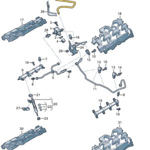 AUDI A8 D5 Fuel Line 06M133986BA ORIGINAL