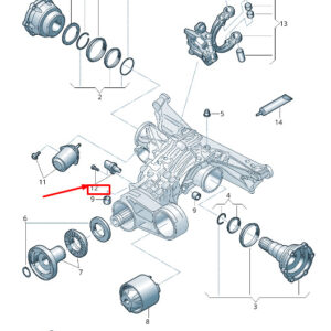 AUDI A6 4A C8 Speed Sensor Repair Set 0B0598080 ORIGINAL