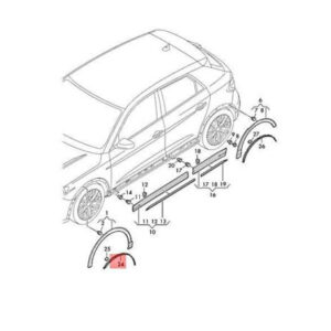 AUDI Q3 8U Front Right Wheel Cover 83A854970 ORIGINAL