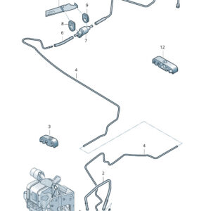 AUDI A6 Avant C6 Fuel Line 4F0261238G ORIGINAL