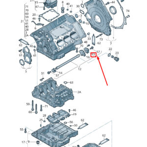 AUDI A6 Avant C6 Rear Crankcase Balancer Weight 06E103331E ORIGINAL