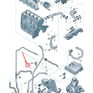 AUDI A6 Avant C7 Engine Vacuum Hose 03L131552AP ORIGINAL
