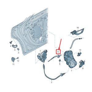 AUDI Q8 4M Rear Door Latch Bowden Cable 4M8839085 ORIGINAL