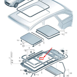 AUDI RSQ3 8U Rear Roller Sunblind Cables Set 8U0898870 ORIGINAL