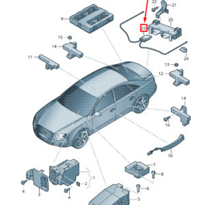 AUDI A8 4H Tailgate Opening Sensor Line 4H0962239A ORIGINAL