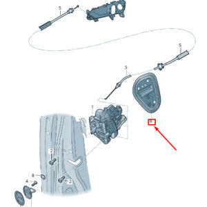 AUDI Q5 FY Rear Right Door Door Inner Panel Cover 80A839916 ORIGINAL