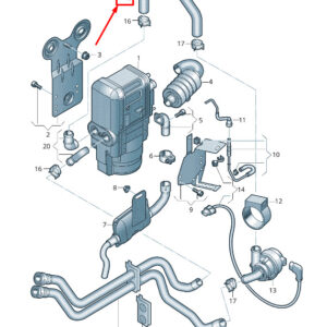 AUDI Q2 GA Auxiliary Heater Coolant Hose 5Q0819362 ORIGINAL