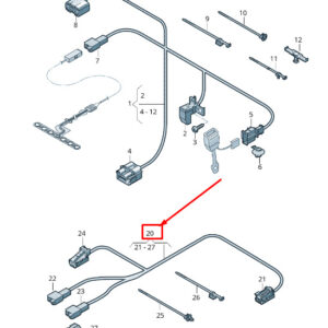 AUDI Q8 4MN Rear Right Seat Belt Warning System Harness 4M8971365E ORIGINAL