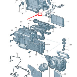 AUDI E-TRON GEN Exchanger Heat Pipes Set RHD 4M2898037 ORIGINAL